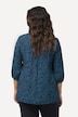 Bluse, gesmokt, A-Linie, Rundhals, 3/4-Arm