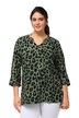 Tunika, vzorovaná, knoflíky, tunikový výstřih, 3/4 rukávy