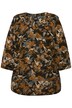 Tunika, vzorovaná, knoflíky, tunikový výstřih, 3/4 rukávy