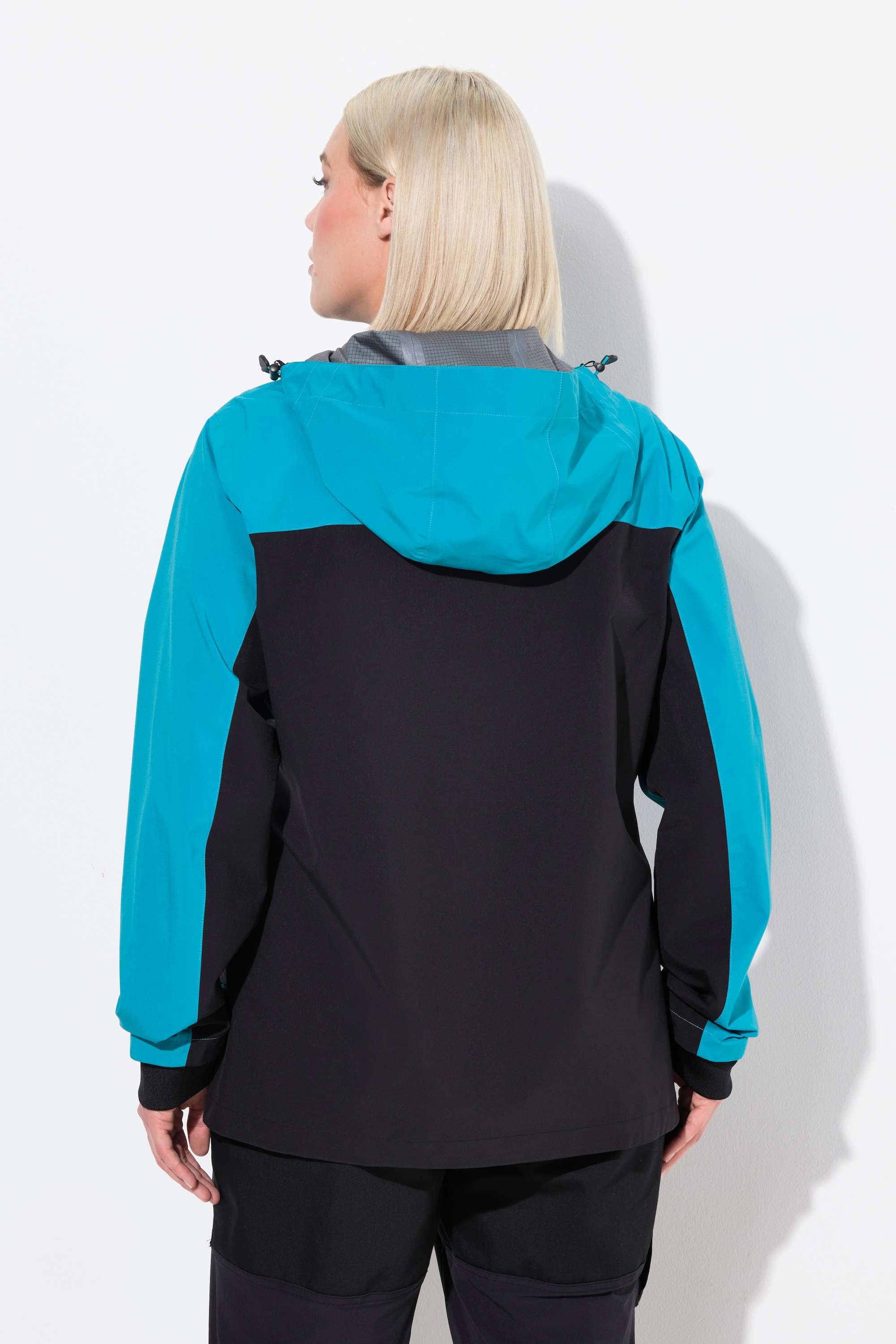 Ulla Popken Damen große Größen HYPRAR Regenjacke wasserdicht Kapuze