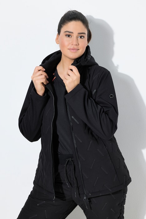 HYPRAR Softshell-Steppjacke, wasserabweisend, Kapuze
