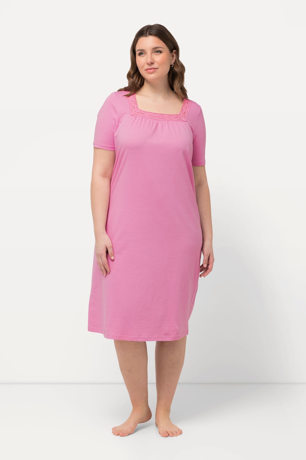 Große Größen Nachthemd, Damen, rosa, Größe: 46/48, Baumwolle, Ulla Popken