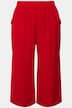 Culottes, vide ben, hamret struktur, elastisk linning