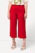 Culottes, vide ben, hamret struktur, elastisk linning