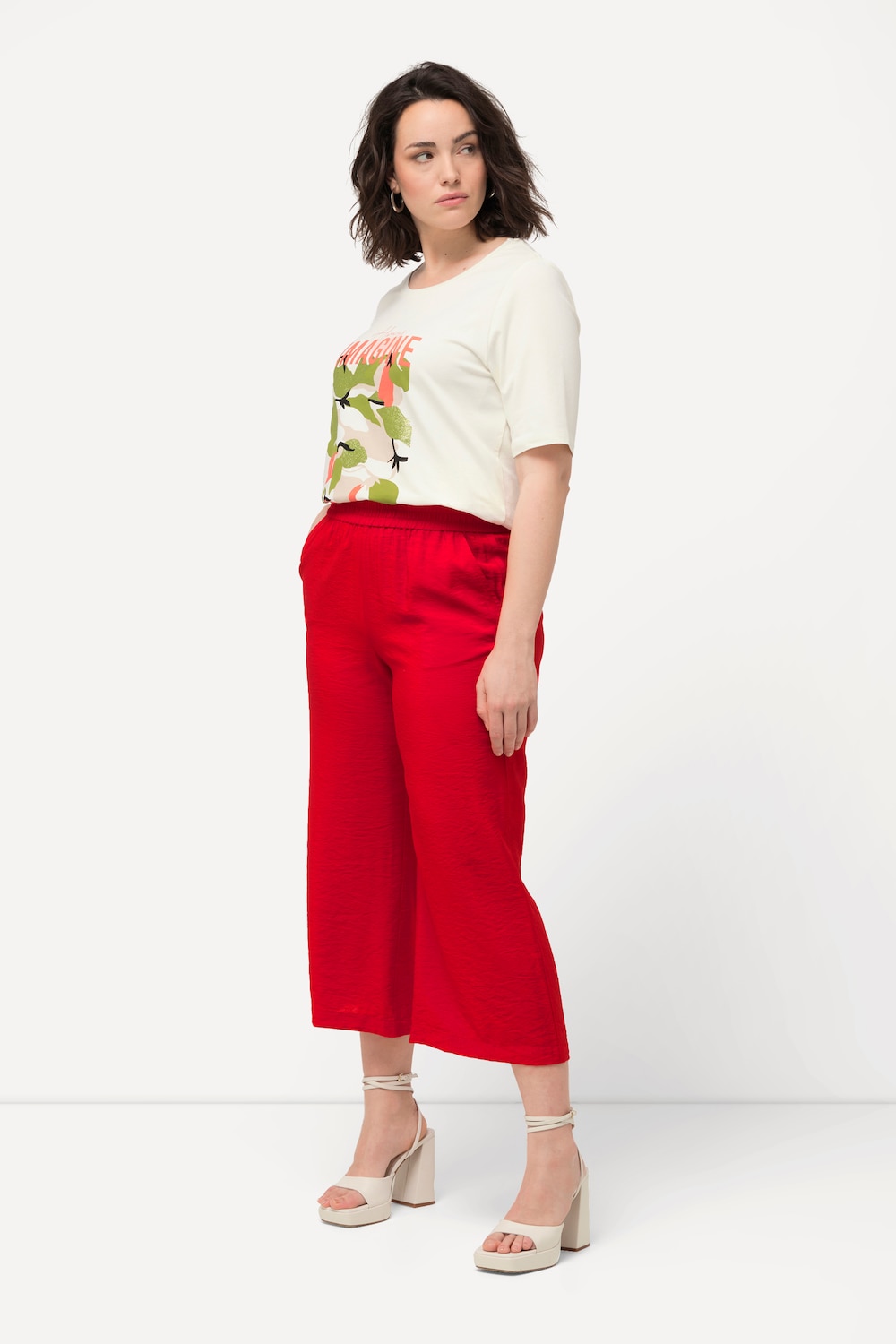 Grote Maten Culotte, Dames, rood, Maat: 58, Viscose/Synthetische vezels, Ulla Popken