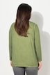 Cold Dyed Sequined Heart Long Sleeve Tee