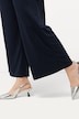 Culotte de jersey, pernera ancha, cintura elástica, mezcla de modal