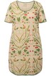 Nočné košile, květy, kulatý výstřih, krátké rukávy, biobavlna