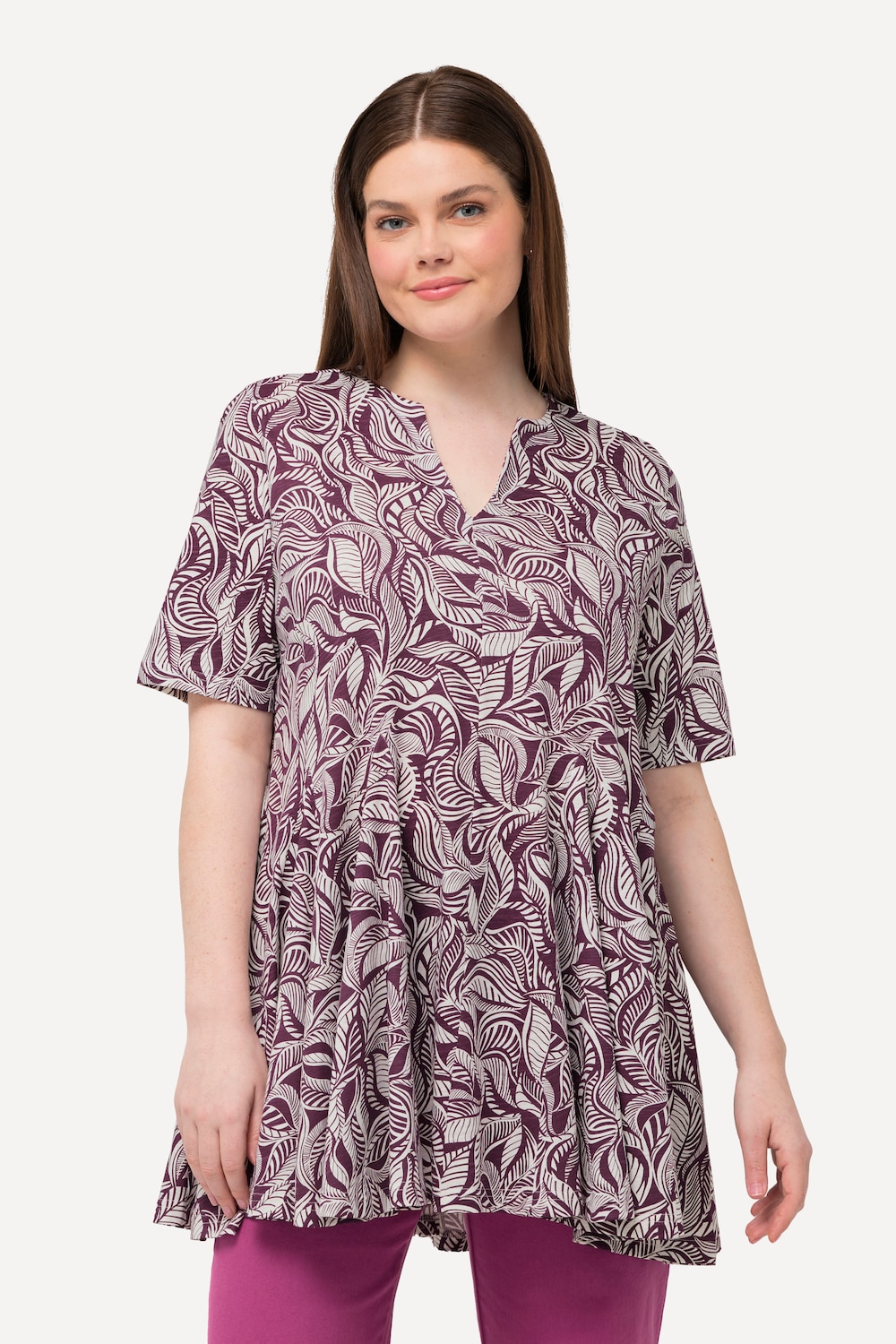 Große Größen Longshirt, Damen, rot, Größe: 46/48, Baumwolle, Ulla Popken