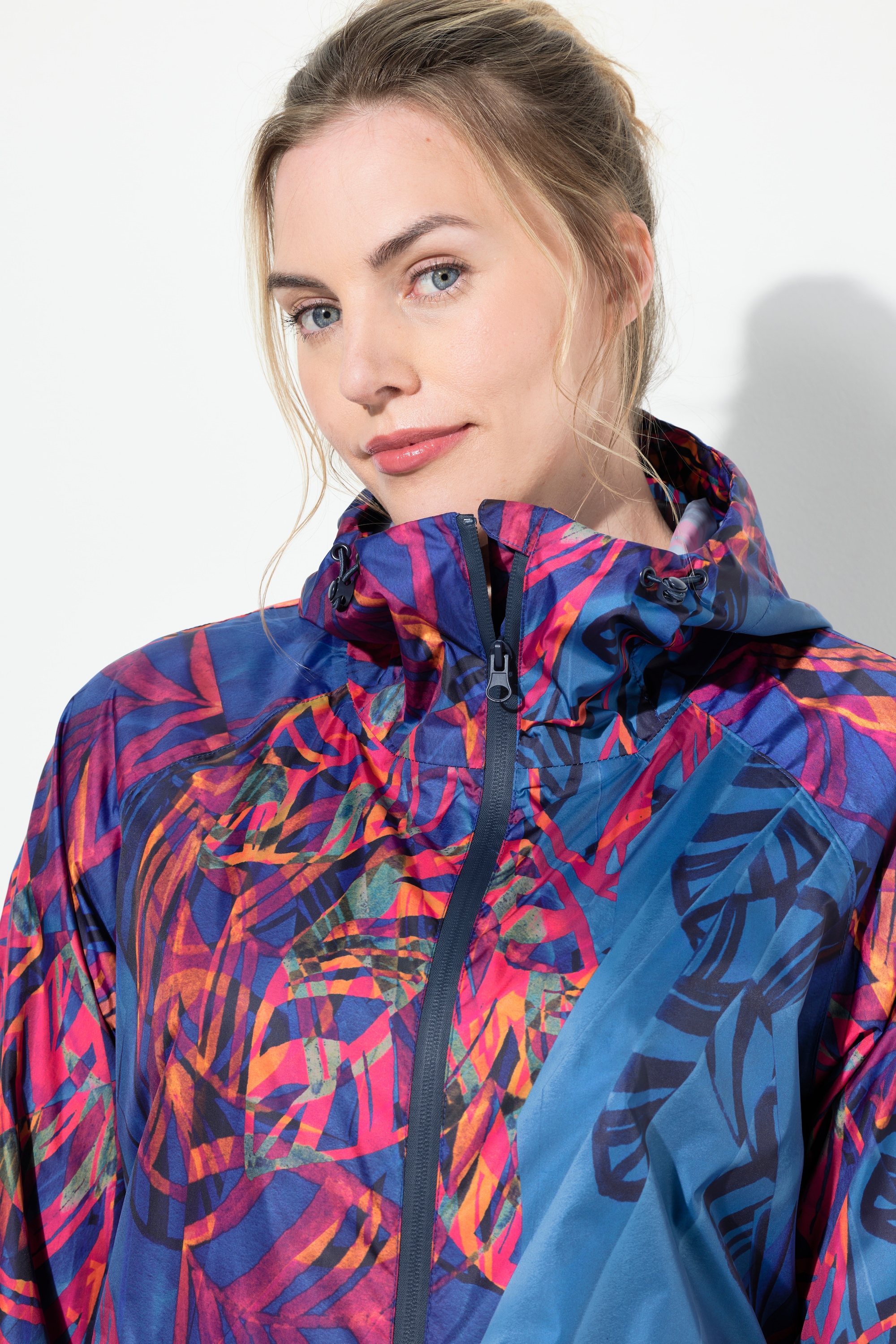 Laurasøn Damen Funktions Regenmantel Kapuze Zipper verdeckte Taschen 831751