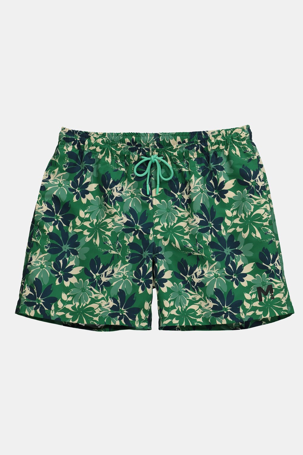 Stora storlekar Badbyxa, Her, grön, storlek: XL, Polyester, Men Plus