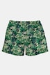 Men+ badeshorts, heldekkende trykk, elastisk linning, opptil 8 XL