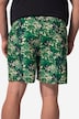 Men+ badeshorts, heldekkende trykk, elastisk linning, opptil 8 XL