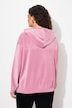 Hoodie van corduroy, oversized, capuchon, lange mouwen, elastische zoom
