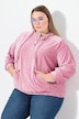 Hoodie van corduroy, oversized, capuchon, lange mouwen, elastische zoom