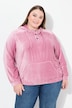 Hoodie van corduroy, oversized, capuchon, lange mouwen, elastische zoom