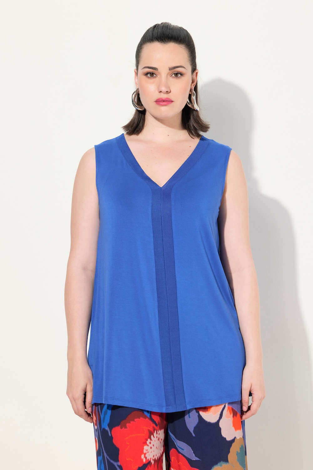 Große Größen Top, Damen, blau, Größe: 42/44, Viskose, Ulla Popken