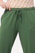 Pantalon de pyjama 3/4 avec poches et taille élastique. Coton bio