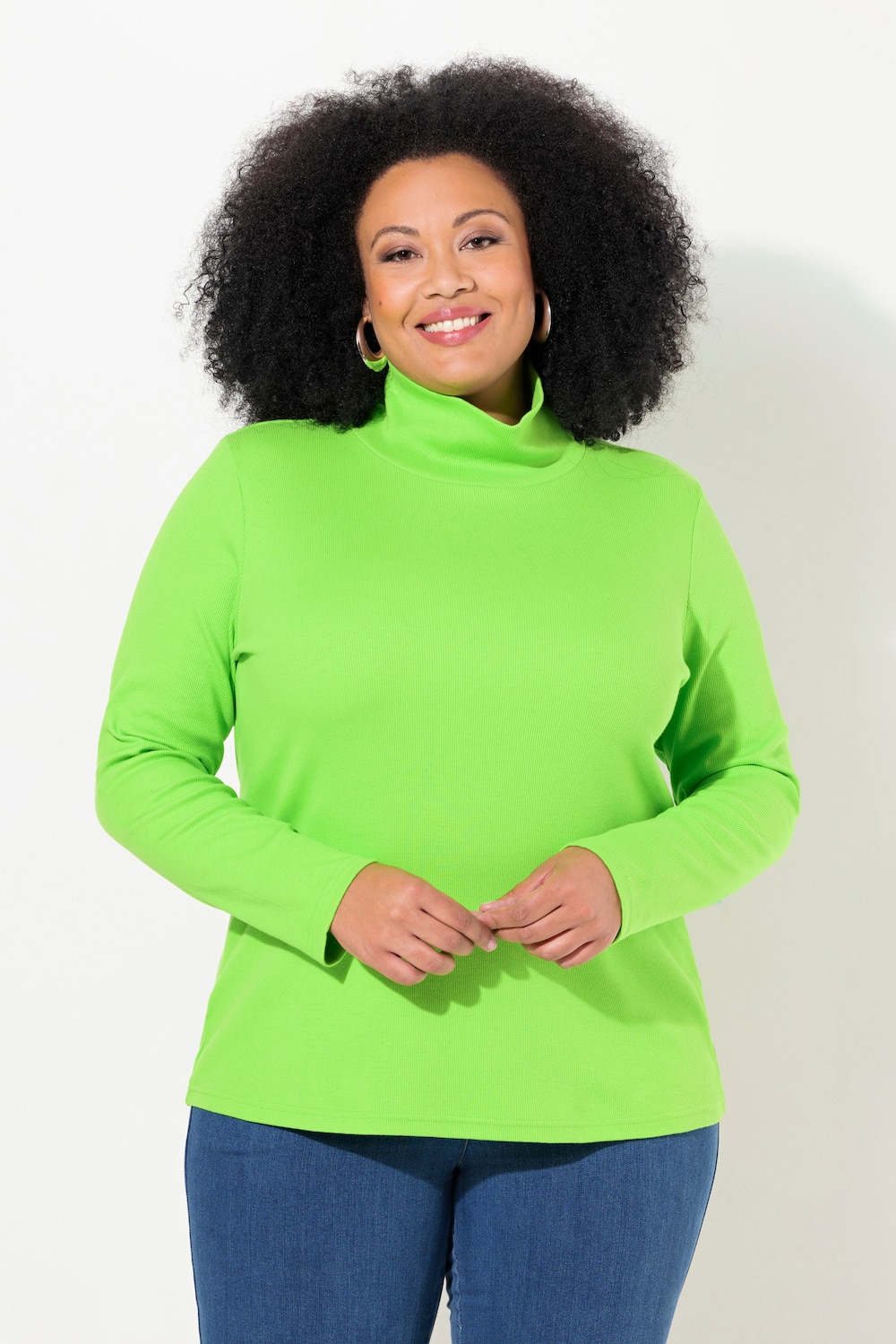 Große Größen Shirt, Damen, grün, Größe: 46/48, Baumwolle/Viskose, Ulla Popken