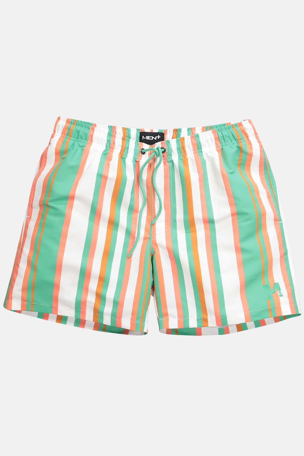 Stora storlekar Badbyxa, Her, grön, storlek: 8XL, Polyester, Men Plus