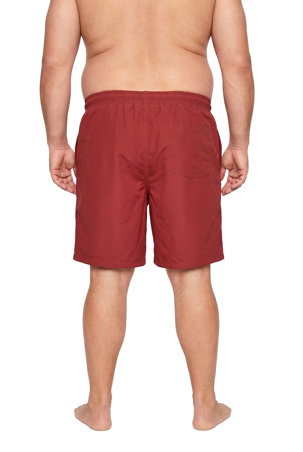 Stora storlekar Badshorts, Her, röd, storlek: 5XL, Polyester, Men Plus
