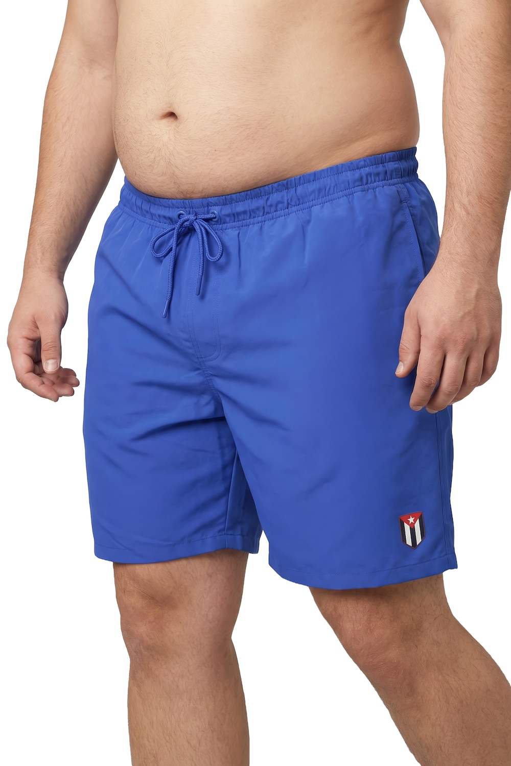 Stora storlekar Badshorts, Her, blå, storlek: 7XL, Polyester, Men Plus