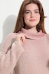 Pullover, Rippstrick, Rollkragen, Langarm, Biobaumwolle