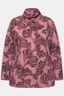 Eco Cotton Leaf Print Long Sleeve Turtleneck Tee