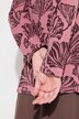 Eco Cotton Leaf Print Long Sleeve Turtleneck Tee