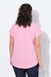 T-shirt, metallic diermotief, oversized, ronde hals, korte mouw