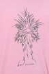 T-shirt, metallic diermotief, oversized, ronde hals, korte mouw