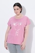 T-Shirt, Metallic-Tiermotiv, Oversized, Rundhals, Halbarm
