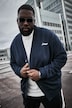 Veste en molleton STHUGE, col en V et broderie sur la poitrine - jusqu'au 8 XL