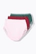 Maxislips, set van 3, hoge taille, kant, OEKO-TEX