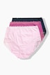 Maxislips, set van 3, hoge taille, kant, OEKO-TEX