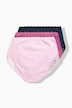 Maxislips, set van 3, hoge taille, kant, OEKO-TEX