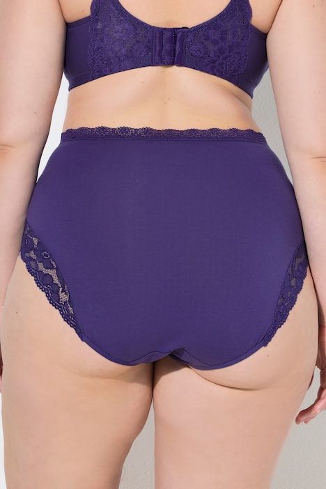 Maxislips, 3er-Pack, High Waist, Spitze, OEKO-TEX