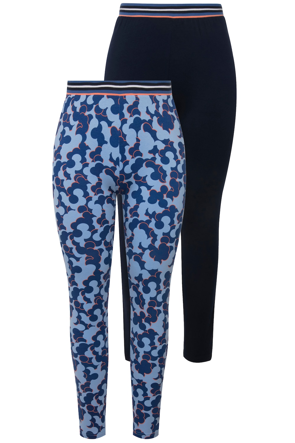 Große Größen Loungewear-Leggings, Damen, blau, Größe: 62/64, Baumwolle, Ulla Popken