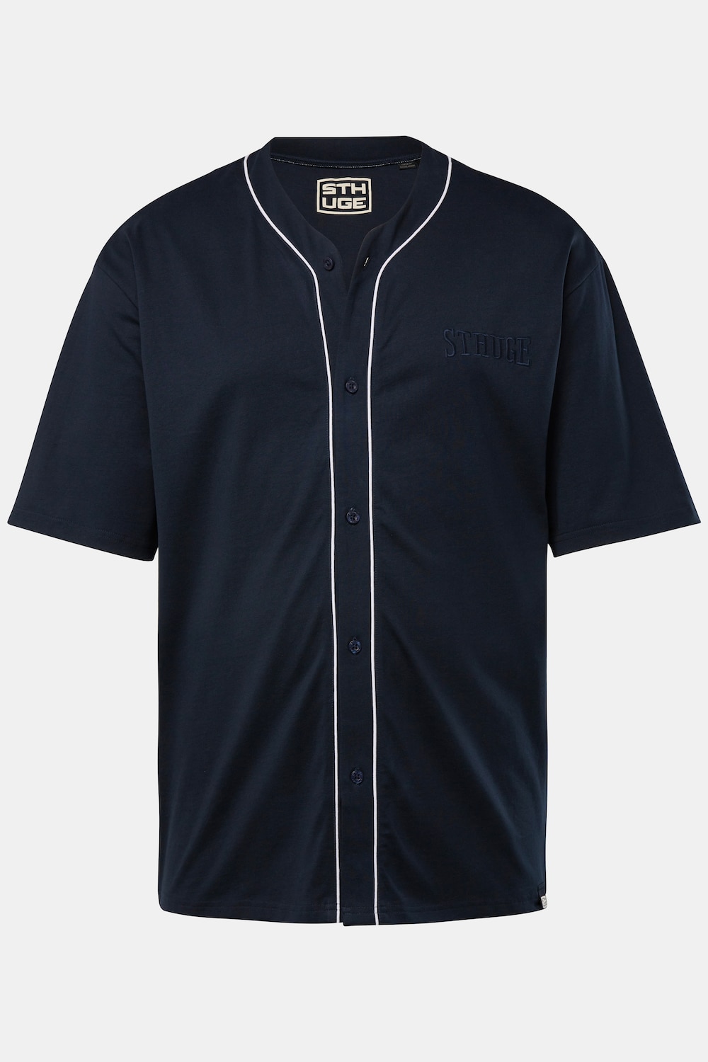 STHUGE T-Shirt, Halbarm, oversized, Baseball-Look, bis 8 XL