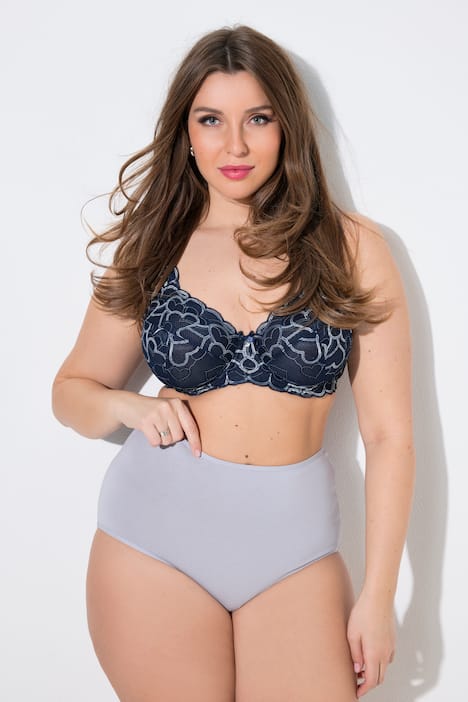 Culottes maxi en lot de 3, cœurs/uni