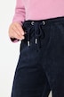 Pantalon en velours côtelé Ruby, matière extensible, taille élastique et cordon de serrage