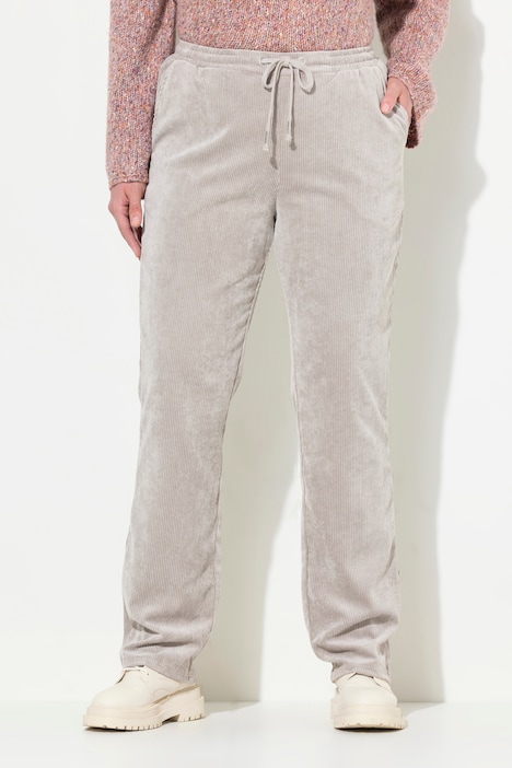 Corduroy Elastic Waist Pants