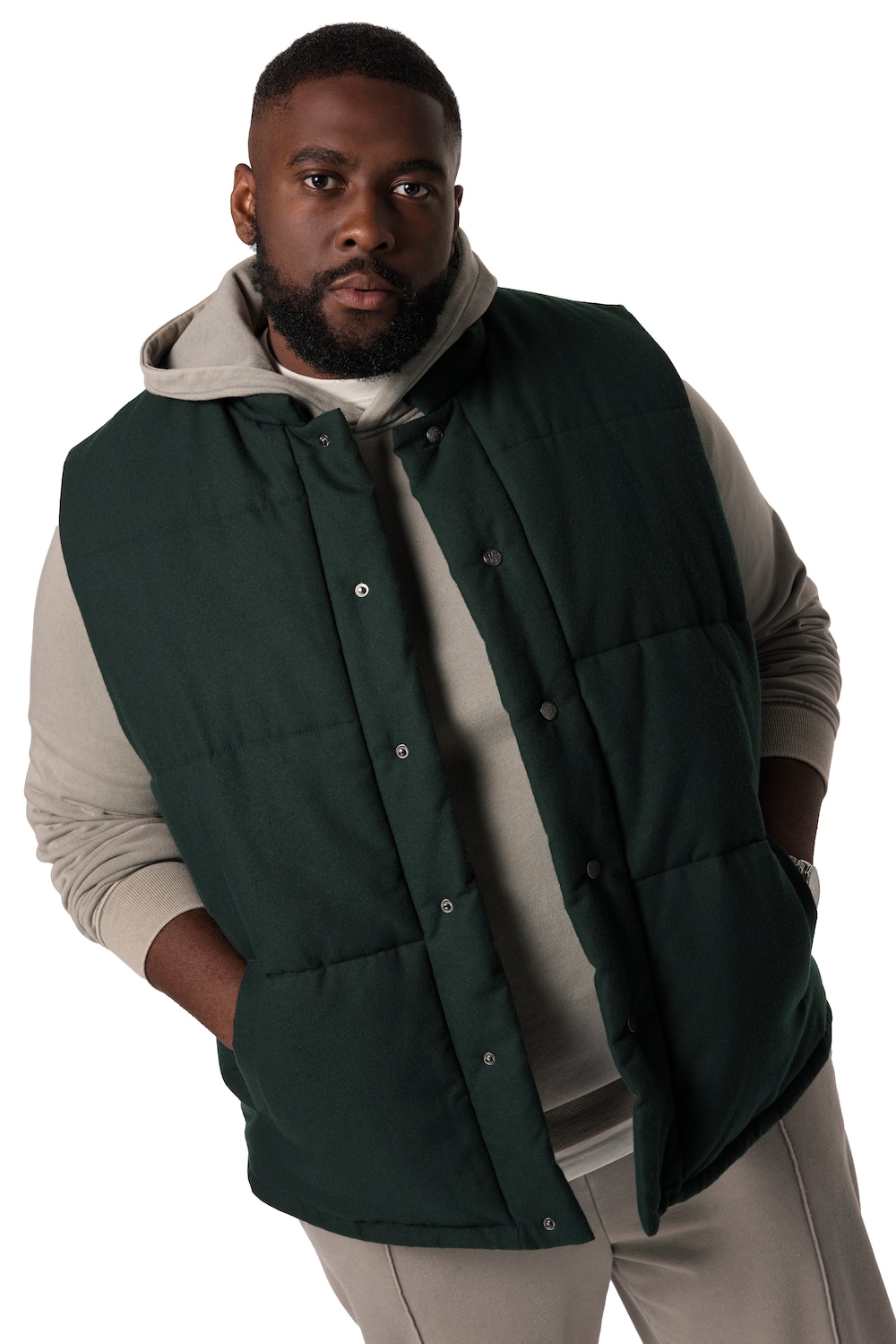Gilet Homme Malo Vert - 100% Coton, Taille L/XL, Fabriqué En Italie, Neuf Avec étiquettes