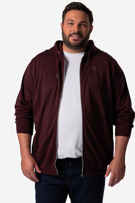 Men+ Hoodie-Jacke, Kapuze, Zipper, bis 8 XL