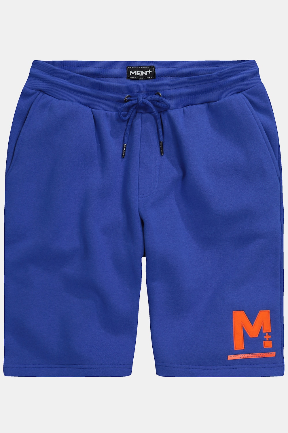 Stora storlekar Shorts i mjukistyg, Her, blå, storlek: L, Bomull/Polyester, Men Plus