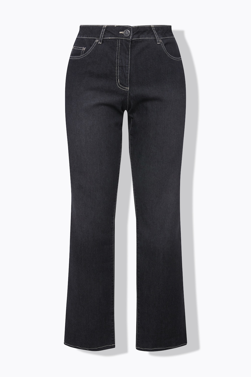 Stora storlekar Jeans Paula, Dam, svart, storlek: 28, Bomull/Polyester, Angel of Style