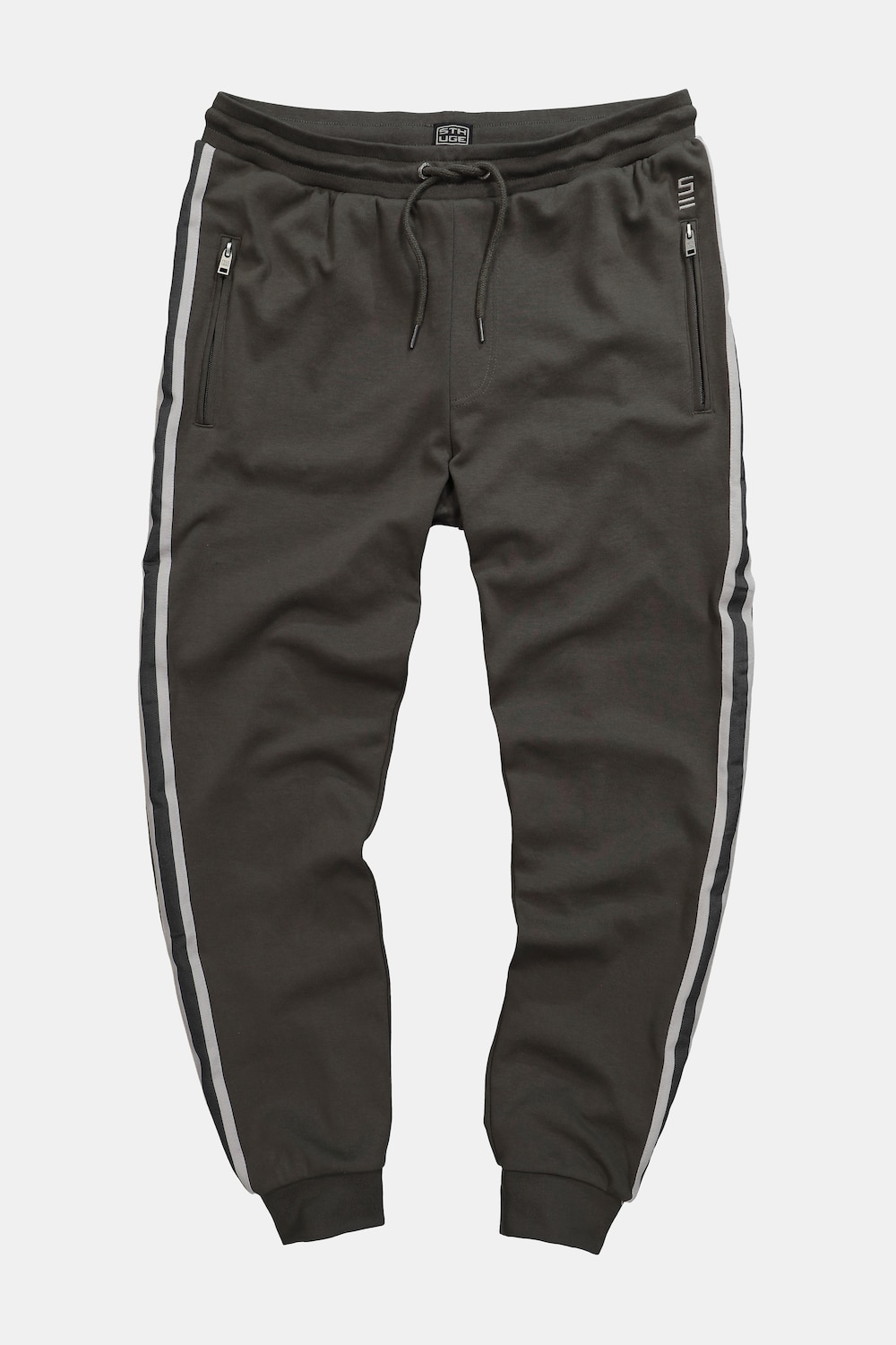 Pantalon en molleton STHUGE, taille élastique, coupe Modern Fit - jusqu'au 8 XL