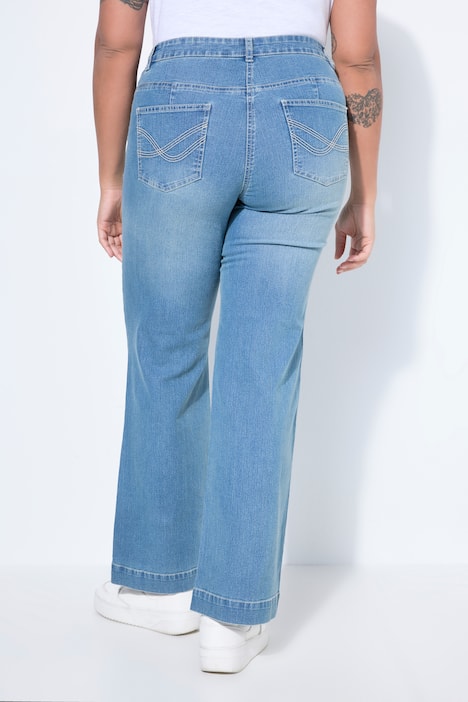 Jeans Nora, weit und gerade, Stretchkomfort, 4-Pocket
