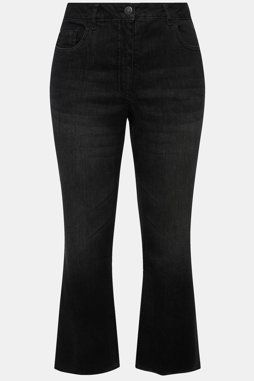 Stora storlekar 7/8-jeans Claire, Dam, svart, storlek: 50, Bomull, Angel of Style