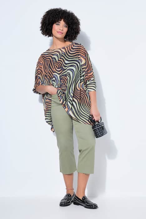 7/8-Jeans Claire, Stretchkomfort, geschnittener Saum, 5-Pocket